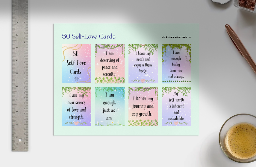 Complete 5-Set Affirmation Collection (250 Cards Total)