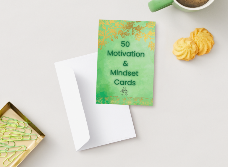 Motivation & Mindset Affirmation Cards – 50 Printable Quotes for Confidence & Growth