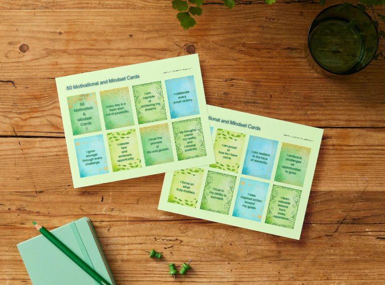 Complete 5-Set Affirmation Collection (250 Cards Total)