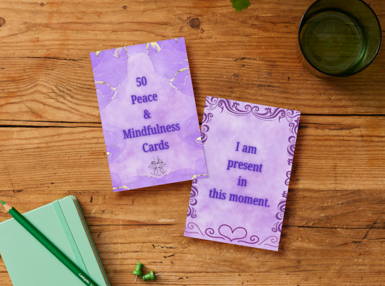 Peace & Mindfulness Affirmation Cards - 50 Cards for Calm, Positivity & Inner Peace