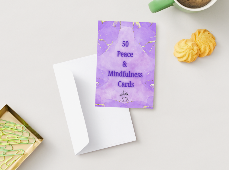 Peace & Mindfulness Affirmation Cards - 50 Cards for Calm, Positivity & Inner Peace