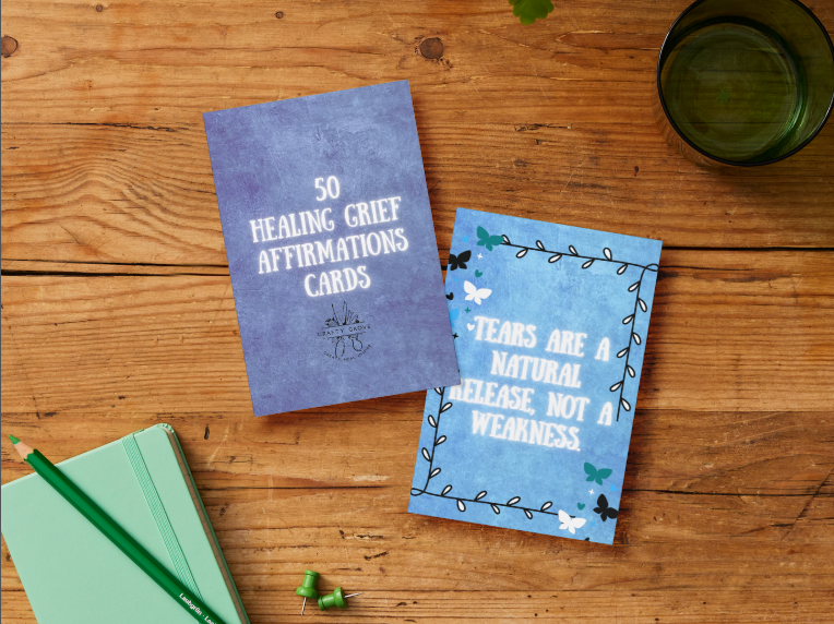 Grief & Healing Affirmation Cards – 50 Printable Comfort & Hope Quotes
