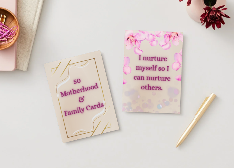 Motherhood & Family Affirmation Cards - 50 Nurturing Mom Affirmations